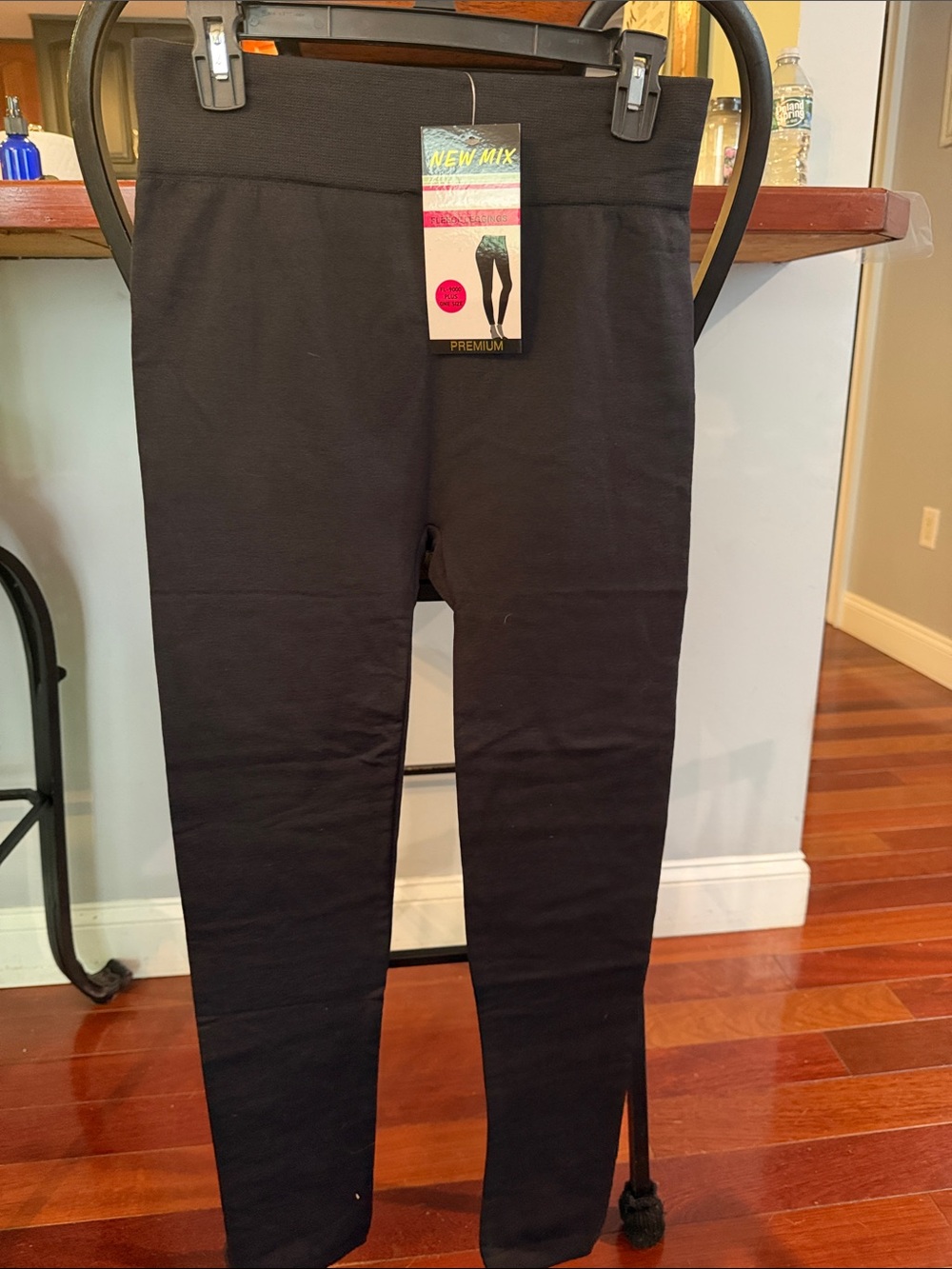 New Mix womens Black fleece lined Leggings with High Waist